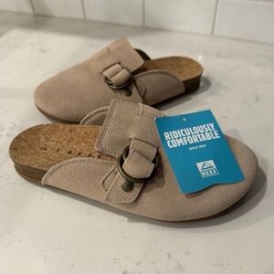 Womens Reef clogs vista oasis suede new in box